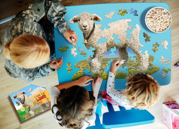 100 Piece Shaped Jigsaw Puzzle - I Am Lil' Lamb | Madd Capp
