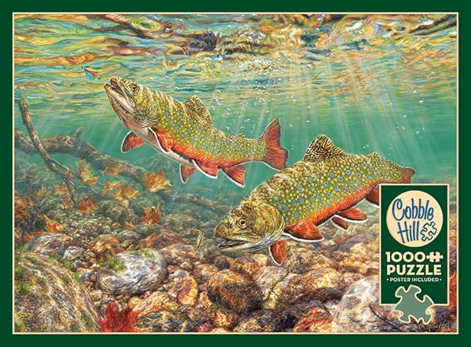 1000 Piece Jigsaw Puzzle - Brook Trout | Cobble Hill