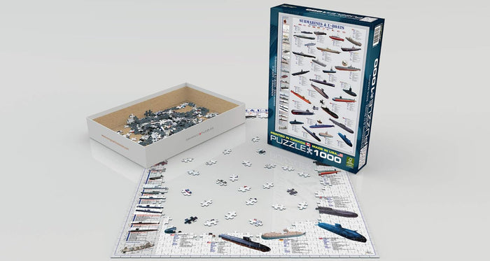 1000 Piece Jigsaw Puzzle - Submarines and U-Boats | EUROGRAPHICS