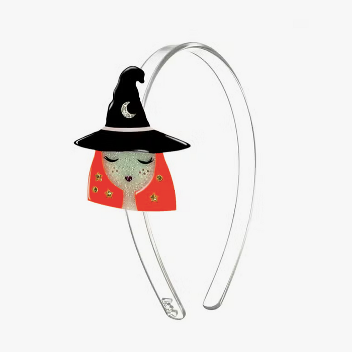 Acrylic Headband - Orange Hair Witch
