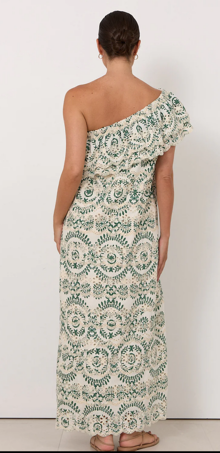 Adorne Pippa One Shoulder Embroidered top