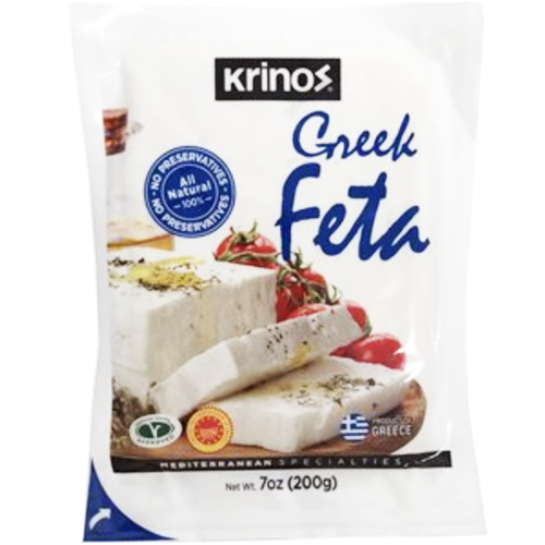 All Natural Greek Feta Cheese 200g (Krinos) (4433731256354)