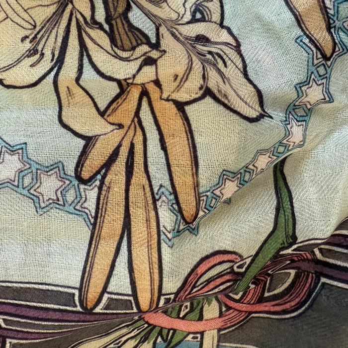 Alphonse Mucha Scarf - Decoriative Motif - Maritime Tribes USA