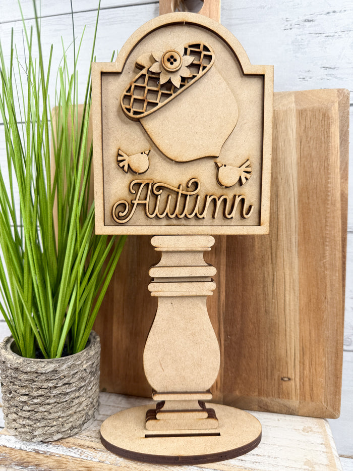 Autumn Acorn Insert for Spindle Base