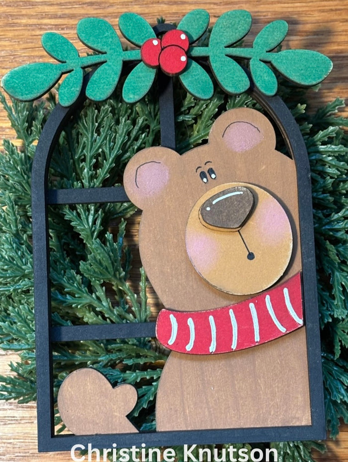 Bear Arch Window Ornament DIY Kit
