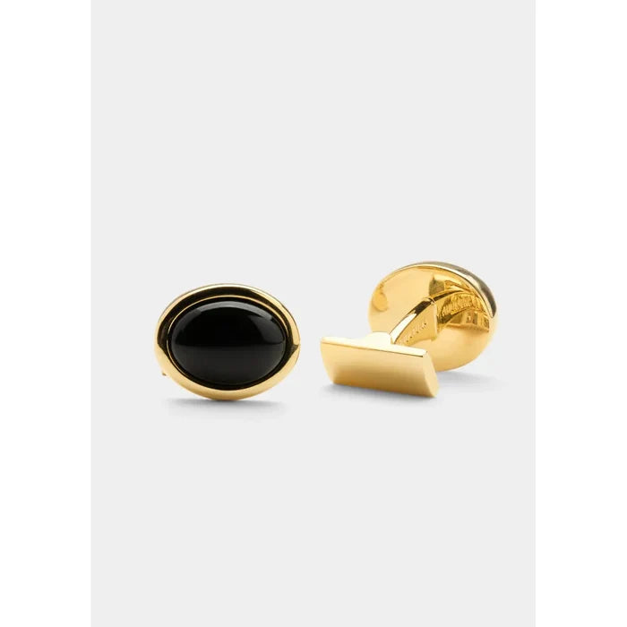 Enamel Oval / Gold Plated