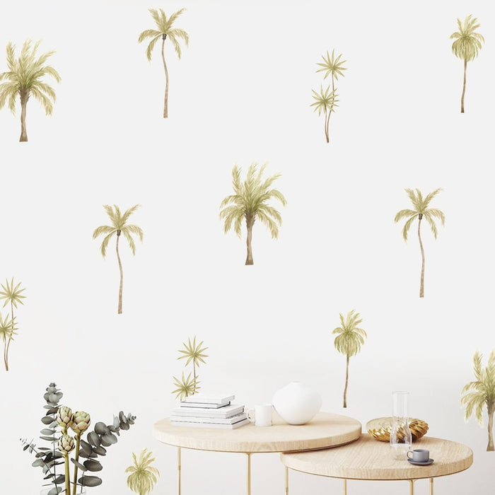 Boho Wall Decals Palm Coconut Tree