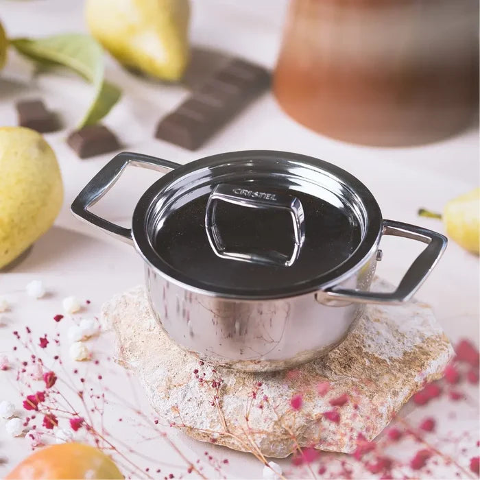 Castel'Pro Stainless Steel Mini Stewpan with Lid by Cristel