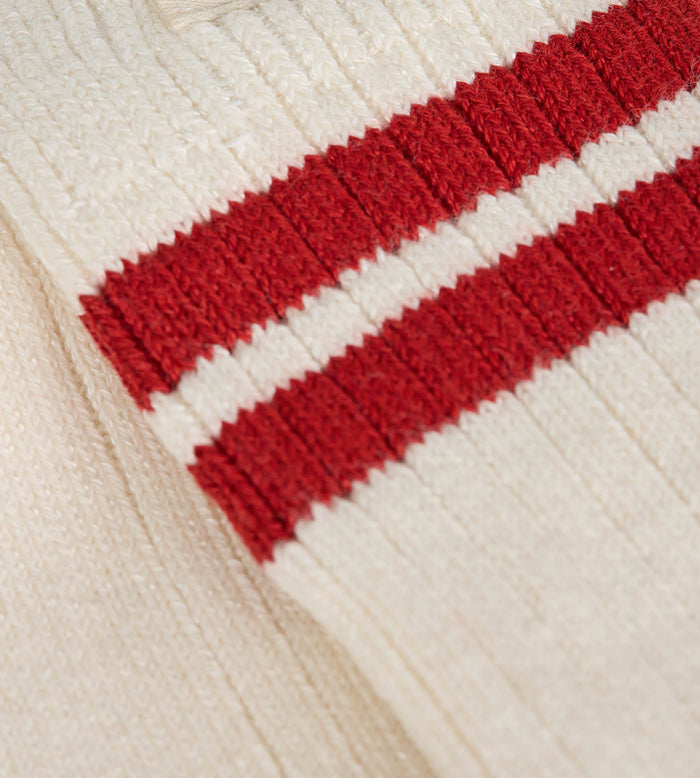 Chaussettes côtelées coton ivoire DIM x Ines de la Fressange