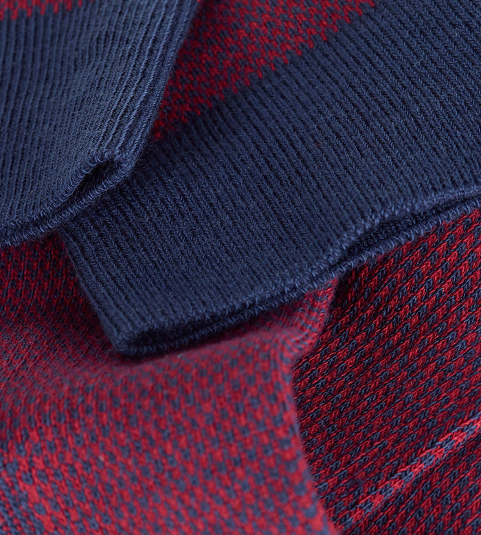 Chaussettes homme coton rouge grenat La Mode