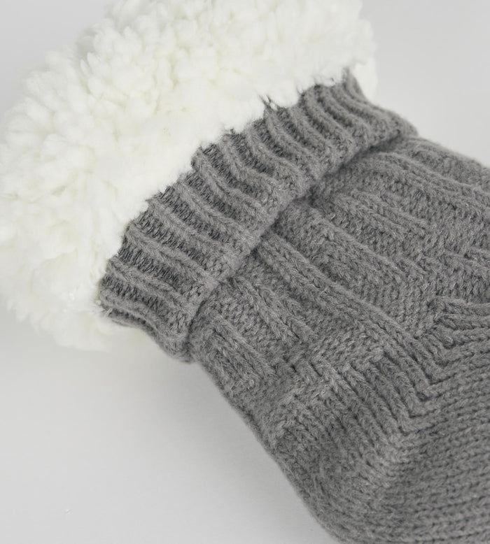 Chaussettes polaires femme gris acier Cocoon