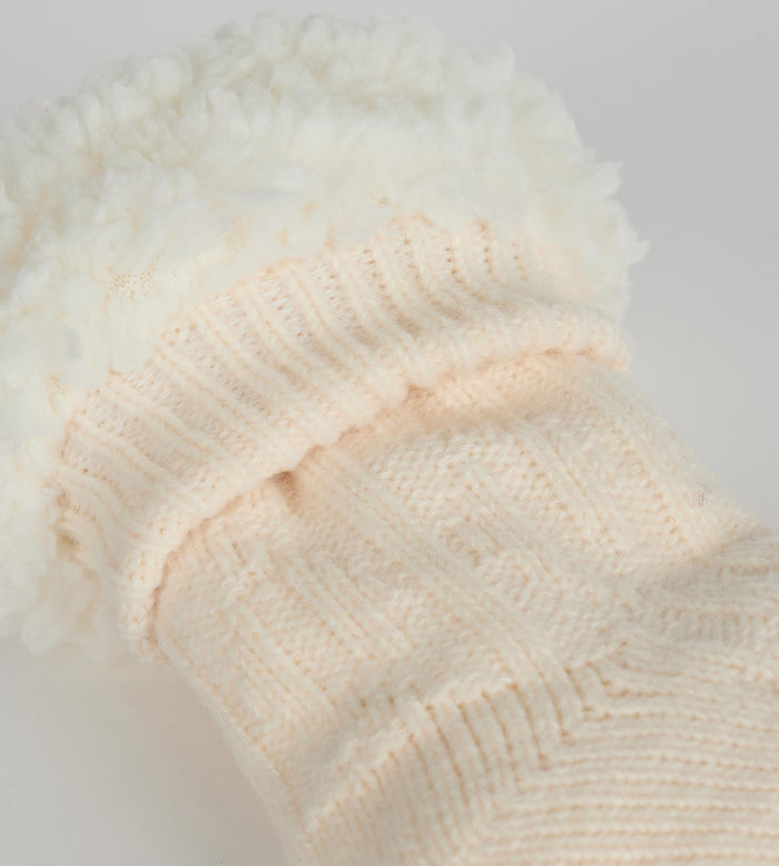 Chaussettes polaires femme ivoire Cocoon