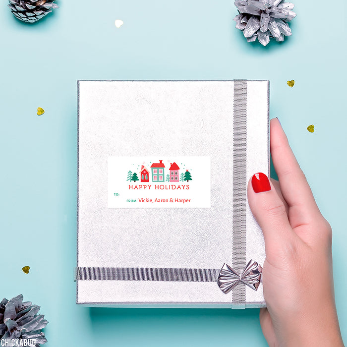 Christmas Village Gift Labels
