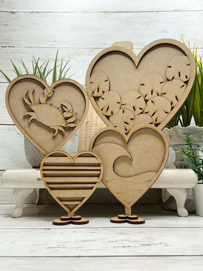 Coastal Hearts Set DIY Kit
