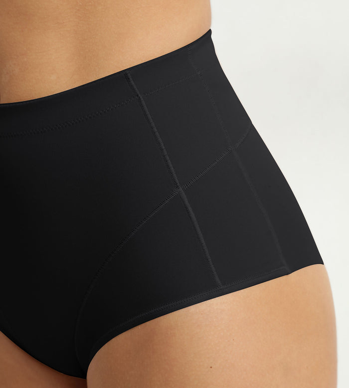 Culotte gainante en microfibre noire Dim Silhouette Contour