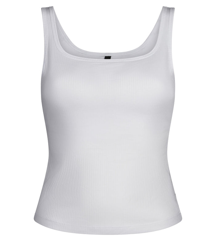 Débardeur femme brassière intégrée Blanc Dim Summer