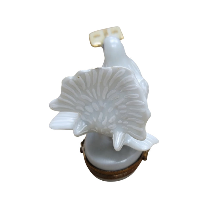 Dove With Letter Limoges Box Porcelain Limoges birds LIMOGES BOXES wedding French Trinket Box