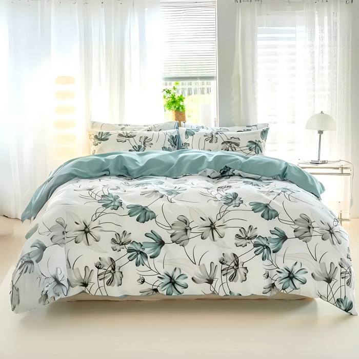Dreamfields - Floral Mist Quilt Cover Set - (3pcs, Queen Size)