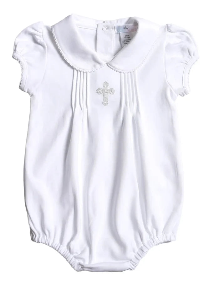 Embroidered Bubble - Silver Cross