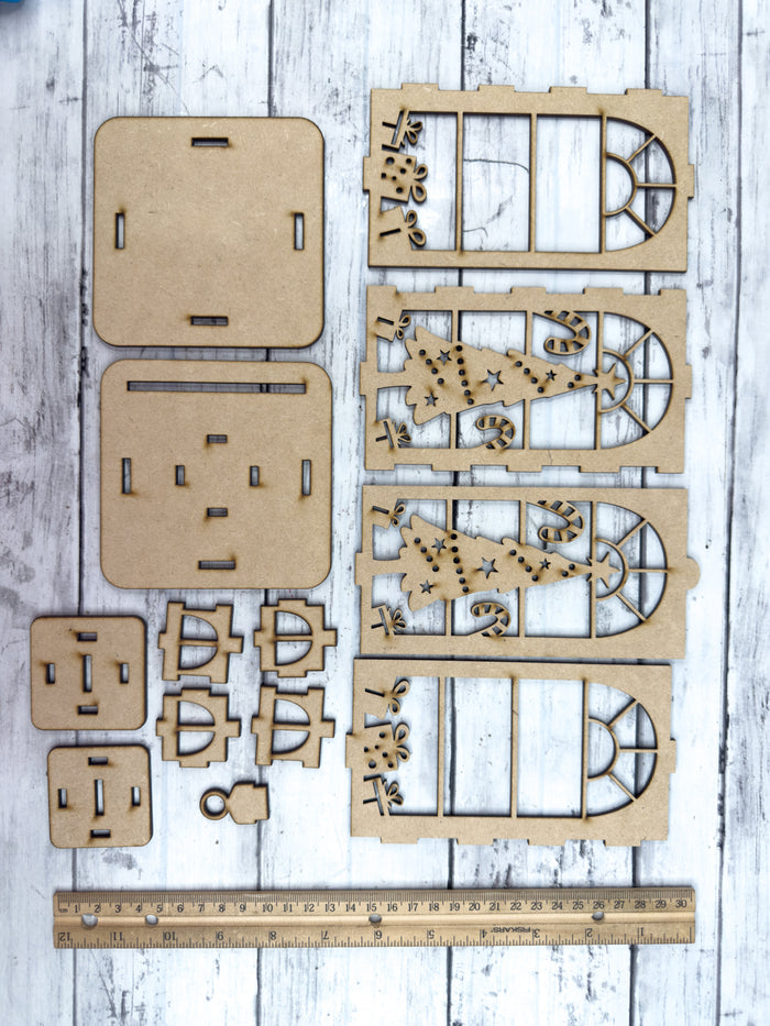 Exclusive 3D Christmas Tree Lantern DIY Kit