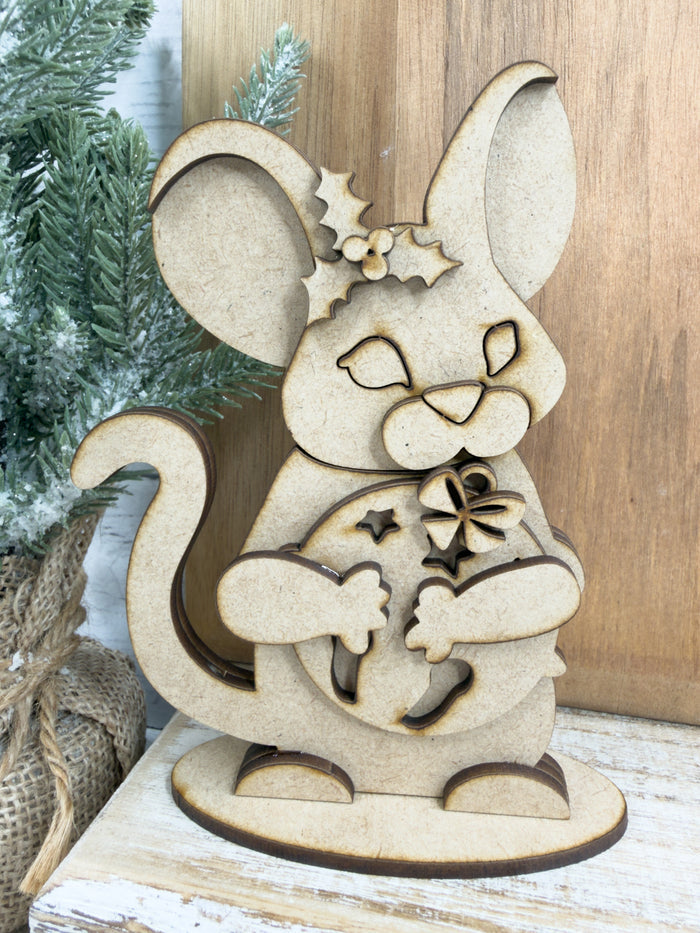 Flourish Christmas Mouse Sitter DIY Kit