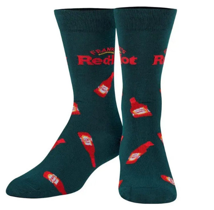 Frank's Red Hot Crew Socks - Premium Socks from Crazy Socks - Just $8! Shop now at Pat's Monograms