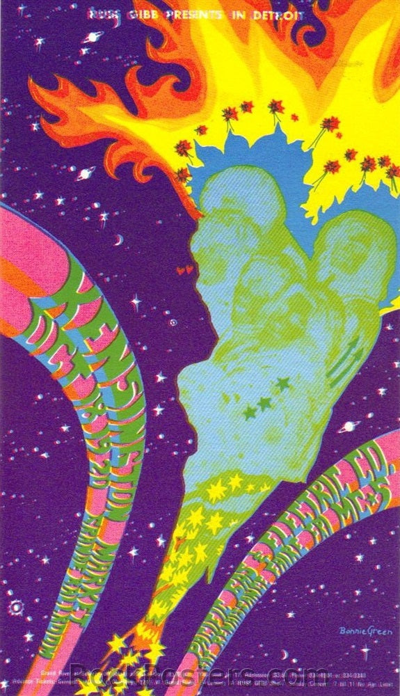 GB59 - Frost Postcard - Grande Ballroom (06-Aug-69) Condition - Near Mint