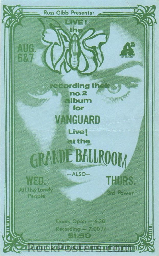 GB81 - Spooky Tooth Postcard - Grande Ballroom (27-Sep-68) Condition - Near Mint