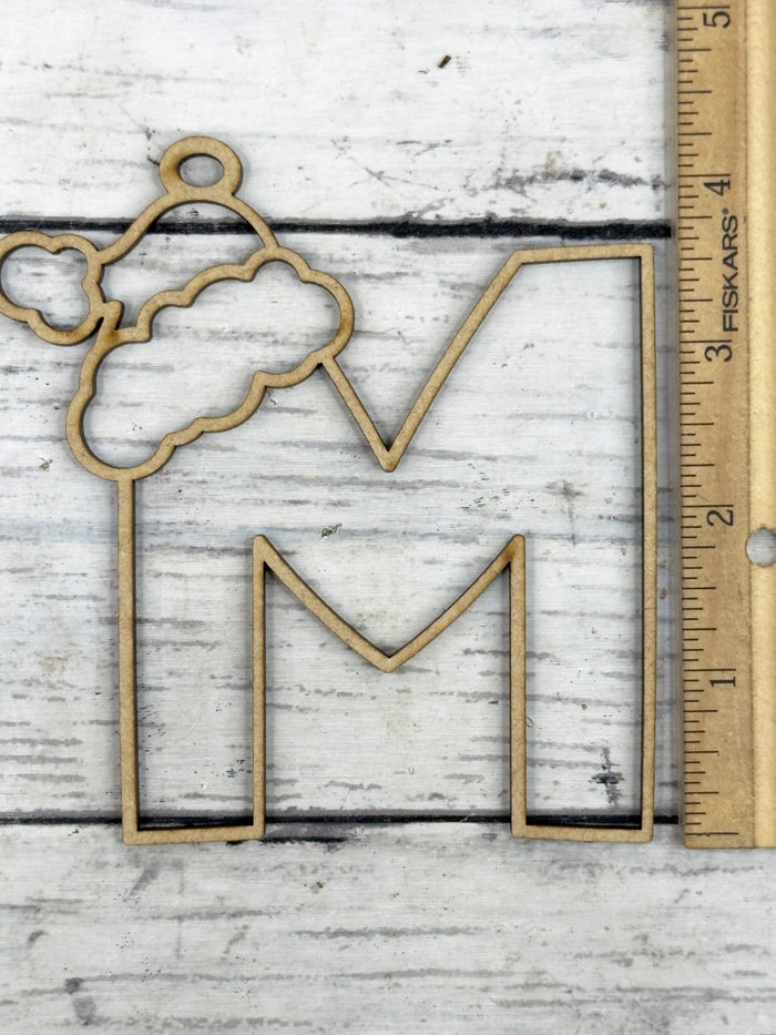 Hollow Letter M Ornament DIY
