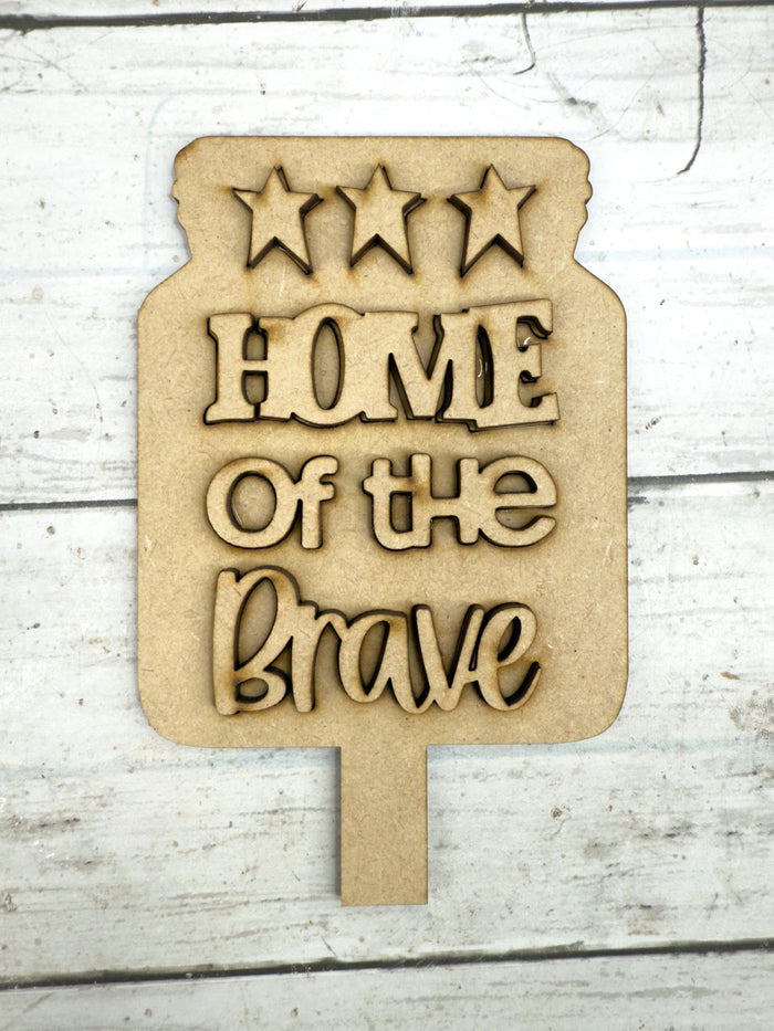 Home of the Brave Insert for Spindle Base