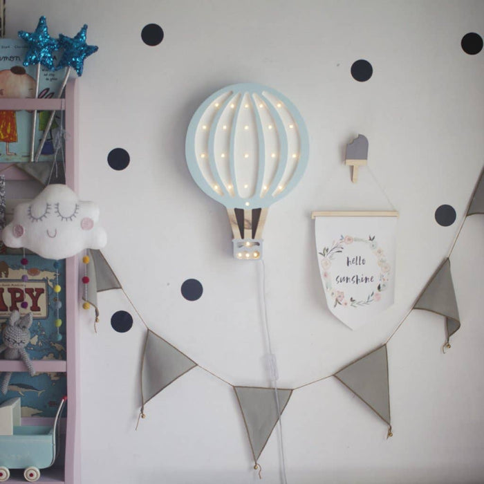 Hot Air Balloon Lamp - Blue