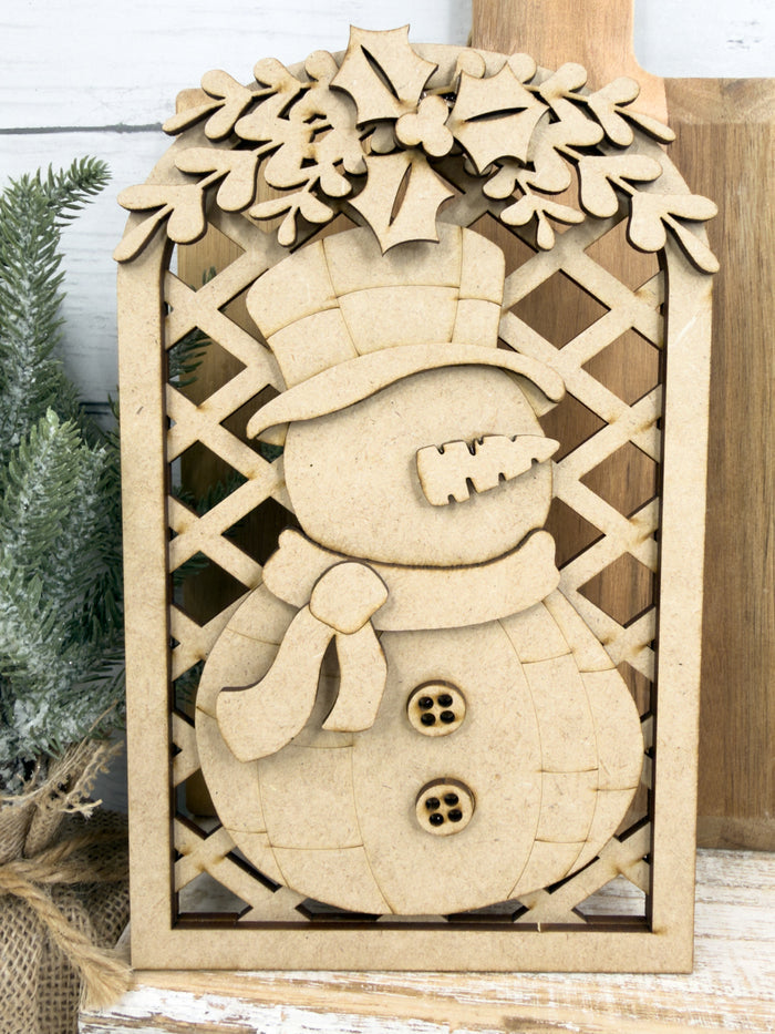 Lattice Arch Snowman DIY Kit