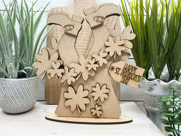 Leprechaun Feet in Hat DIY Kit