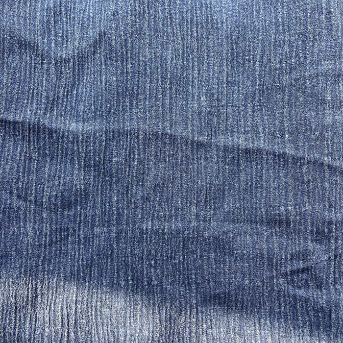 Linen Rayon Pigment Bio-washed Fabric with Wrinkle Effect - The Linen Lab - dark green