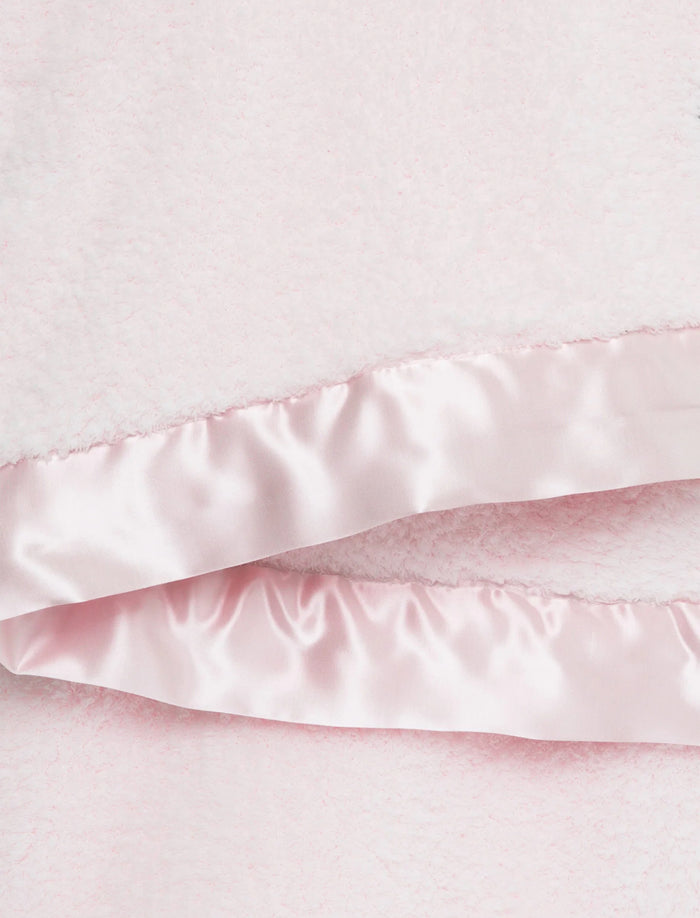Little Giraffe - Chenille Baby Blanket - Pink