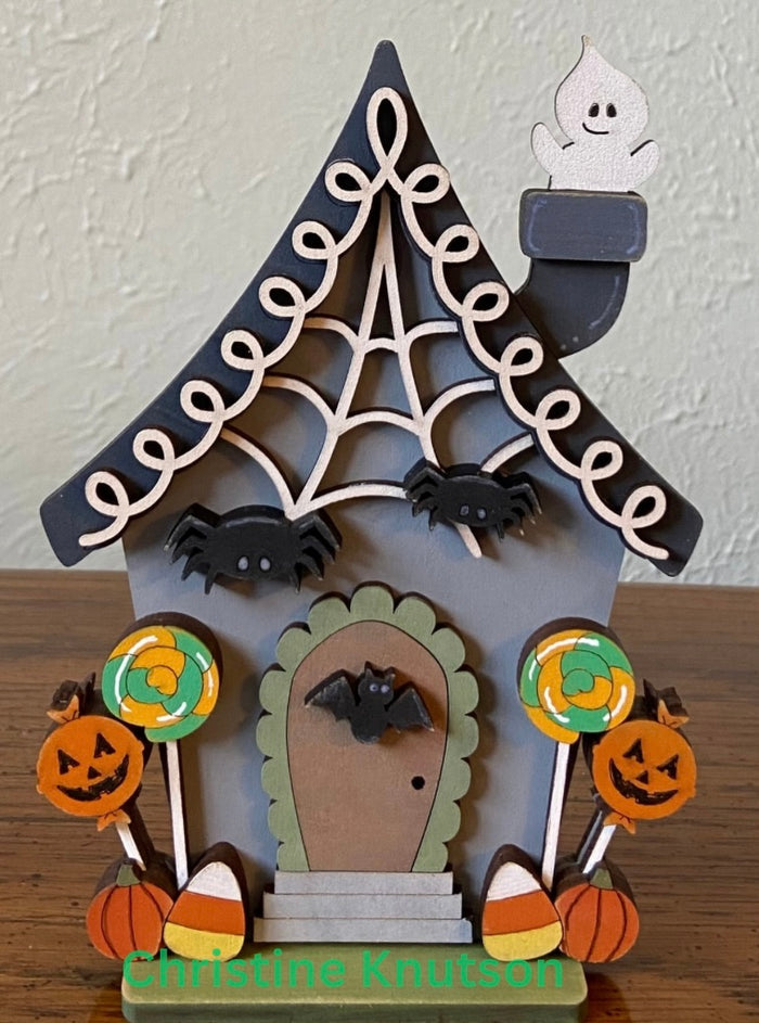 Little Spider Web Halloween House DIY Kit