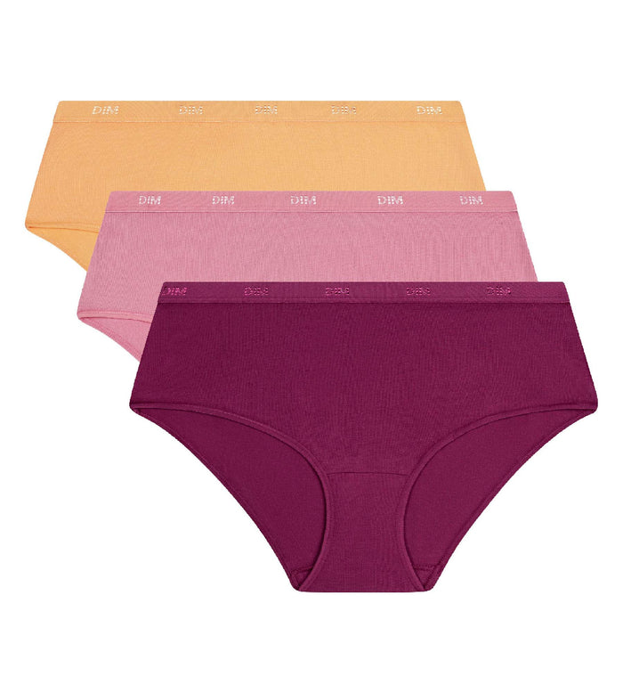 Lot de 3 boxers femme coton stretch Fruits des bois Les Pockets Ecodim