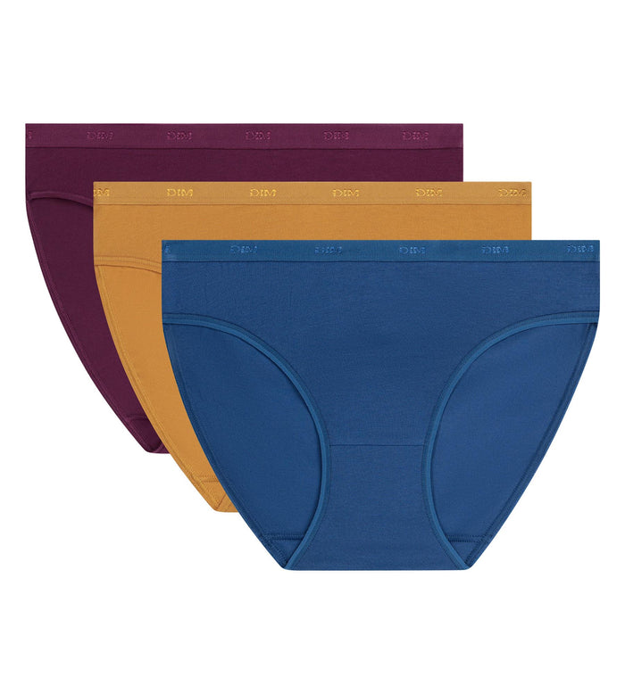 Lot de 3 slips femme Marine Royale Les Pockets Ecodim