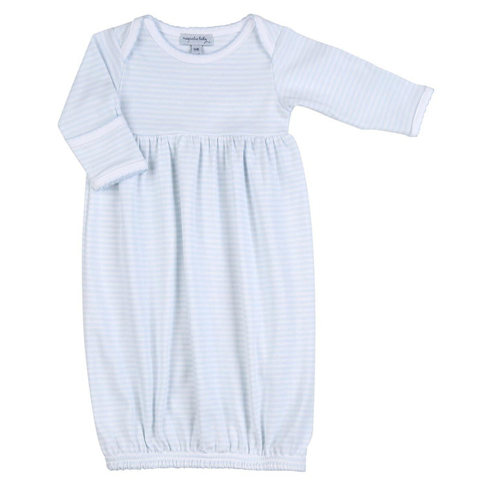 Magnolia Baby - Gown - Blue Stripes