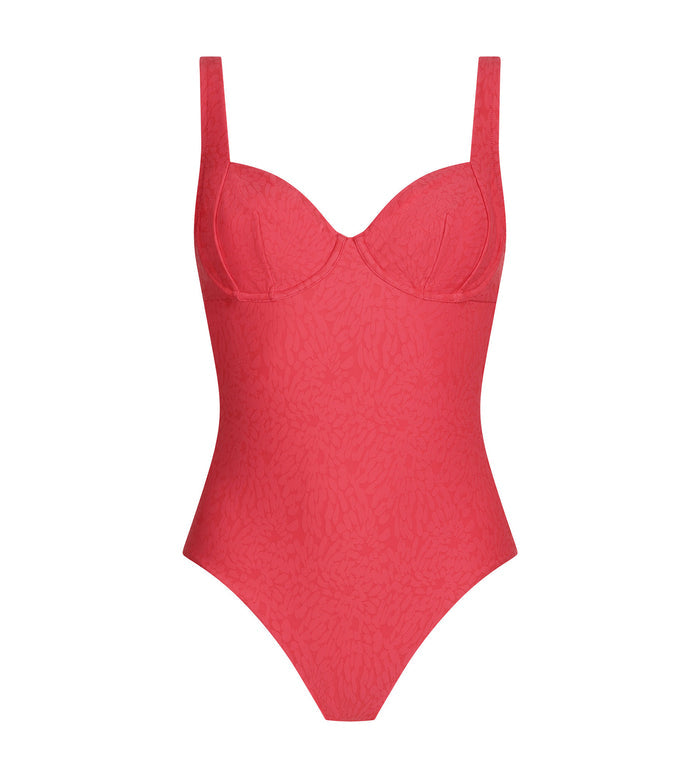 Maillot de bain 1 pièce femme motif Hibiscus Dim Swimwear