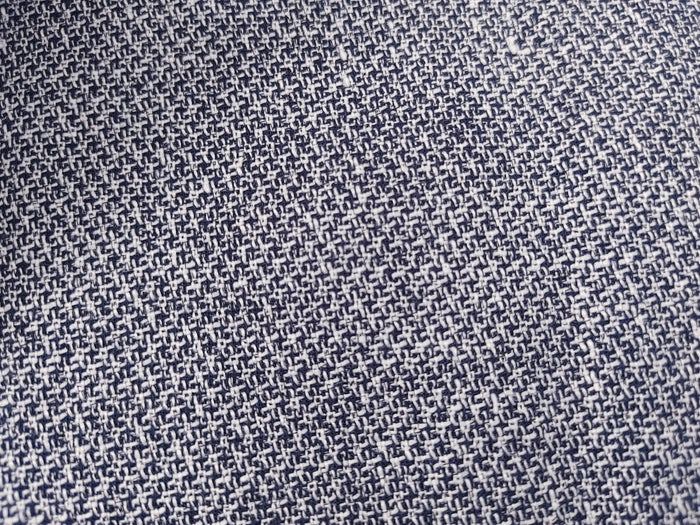 Medium Weight Linen Cotton Polyester Dobby Fabric 4636 - The Linen Lab - Navy(Dark)