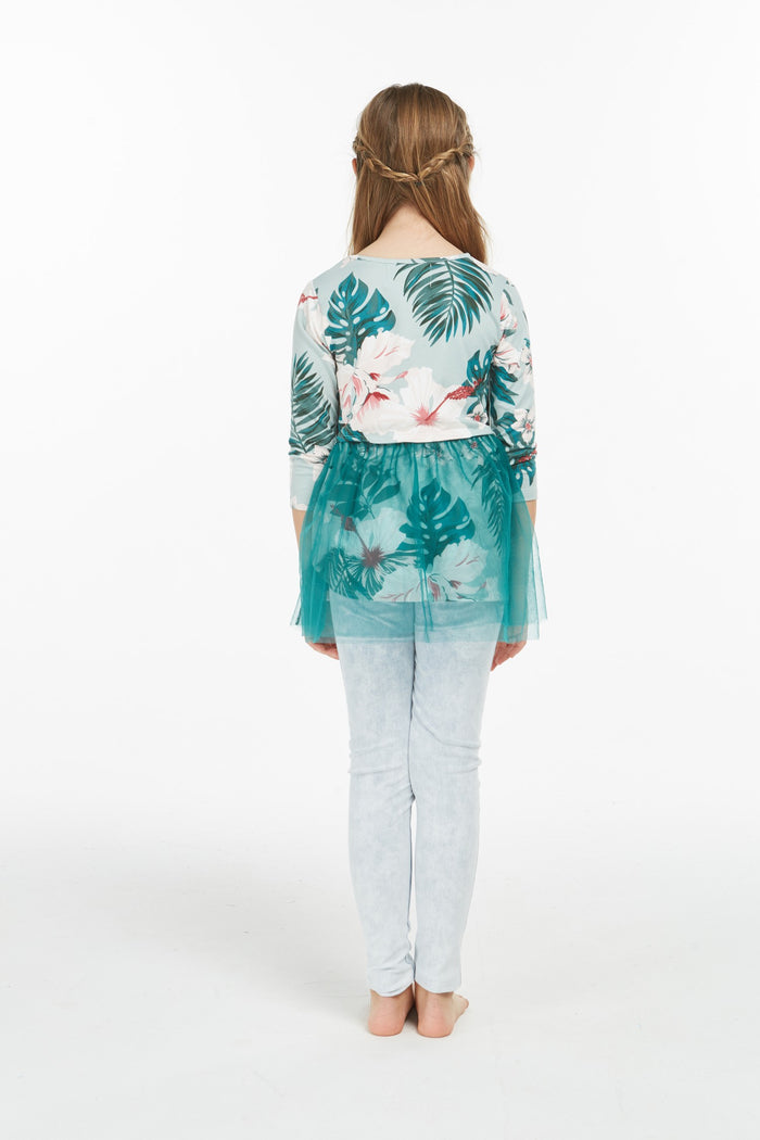Mother Daughter Kala Set in Mint Forest Green