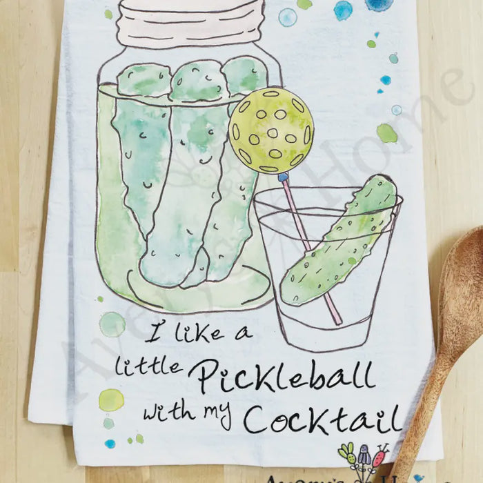 Pickleball Pickle Tea Towel
