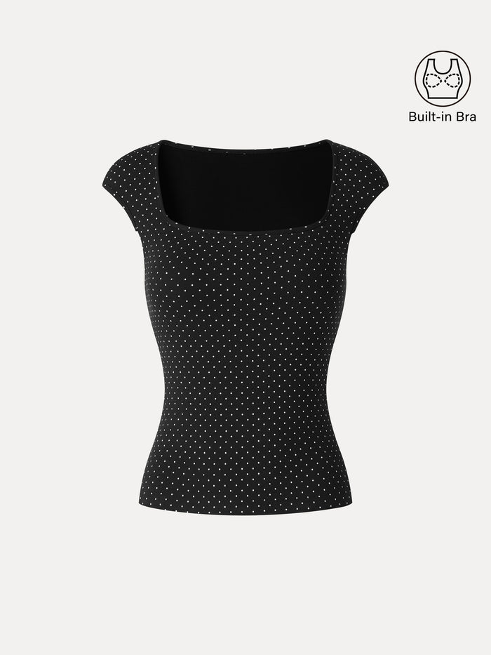Black/White Polka Dot / XS