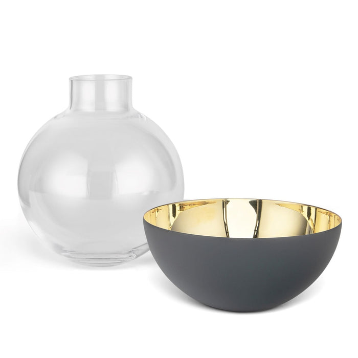 Pomme Vase, Dark Grey, Medium Eleish Van Breems Home