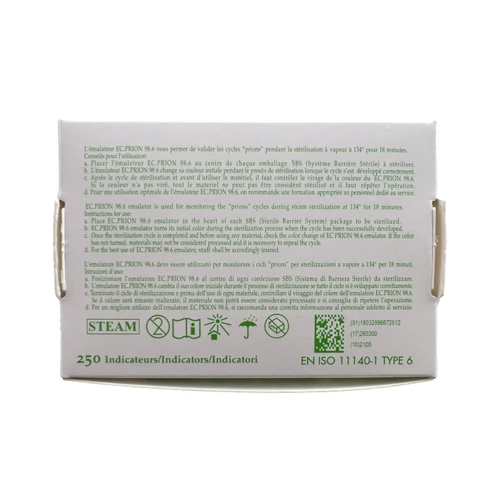 PRIONS sterilization tests - Box of 250 indicators - My Podology