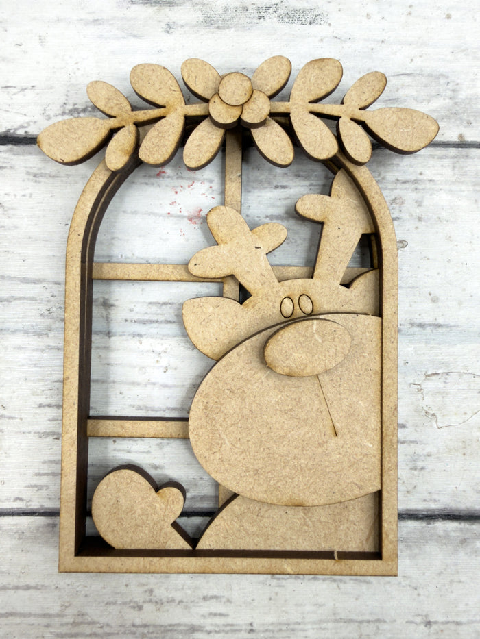 Reindeer Arch Window Ornament DIY Kit