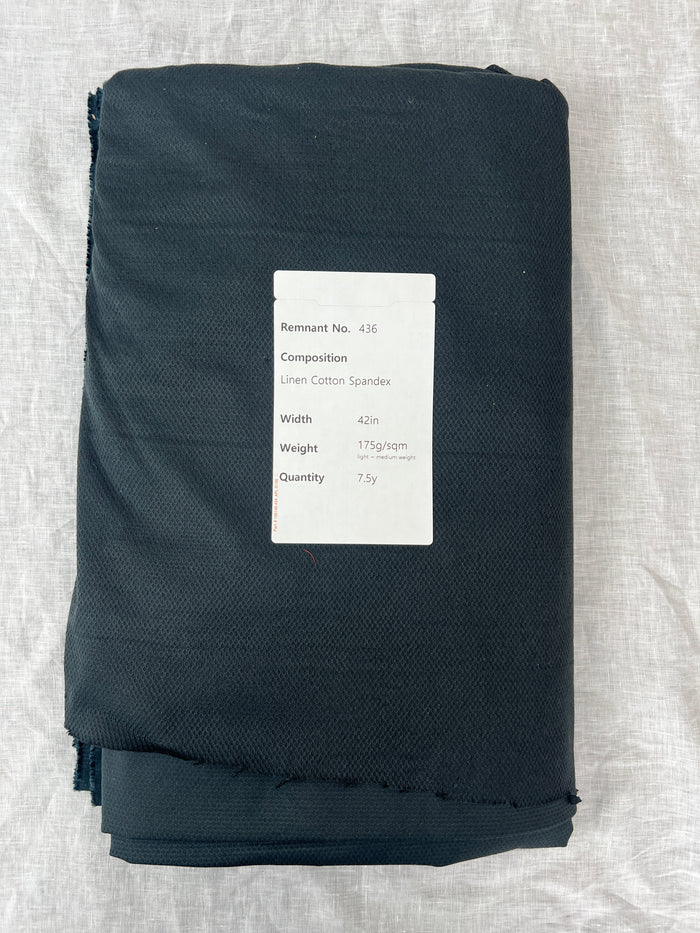 Remnant Fabric #436 - Linen Cotton Spandex - 7.5y