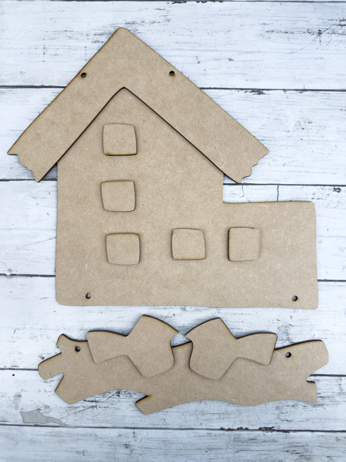 Saltbox House Hanging Sign DIY Kit