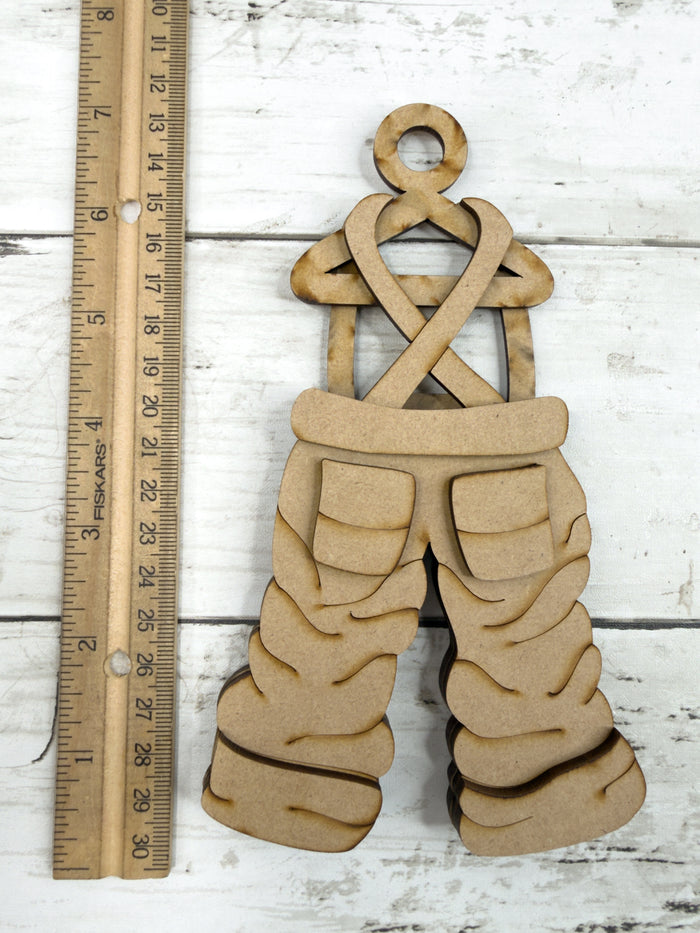 Santa's Overalls Ornament DIY Kit